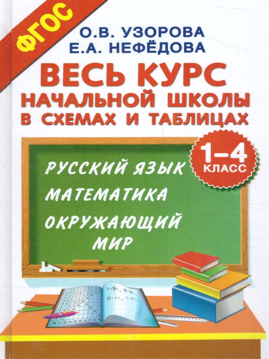 Обложка книги Весь курс начальной школы в схемах и таблицах 1-4 класс, Автор Узорова О.В. Нефёдова Е.А., издательство АСТ | купить в книжном магазине Рослит