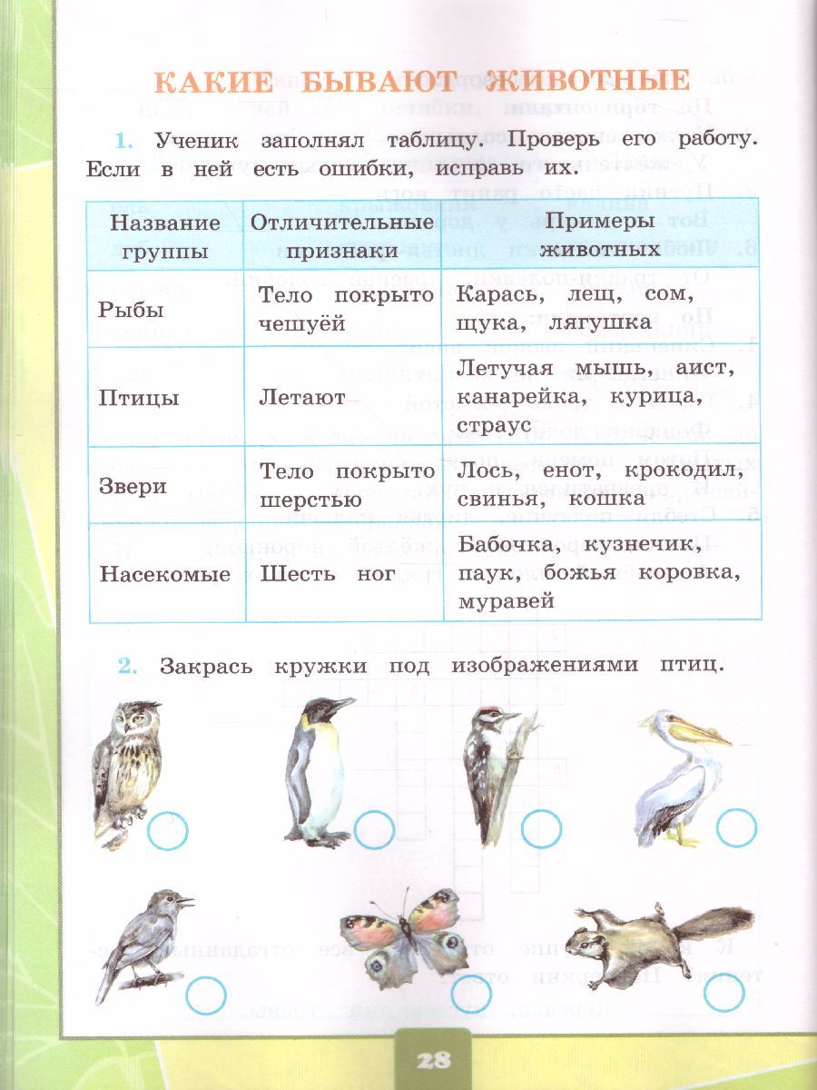 картинка Окружающий мир 2 класс. Тетрадь для практических работ № 1 с дневным наблюдением. К учебнику А. А. Плешакова "Окружающий мир. 2 класс. В 2-х Ч. Ч.1 ФГОС от магазина Рослит