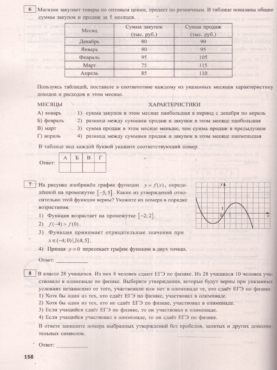Обложка книги ЕГЭ 2024 Математика. Базовый уровень, Автор Прокофьев А.А. Разинкова Е.А. Соколова Т.В., издательство Издательство Интеллект-центр | купить в книжном магазине Рослит