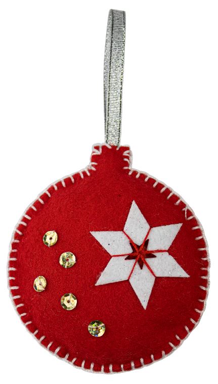 Обложка Набор для творчества. Мягкая игрушка из фетра "Новогодние игрушки 6 шт." (Десятое королевство), издательство Десятое королевство | купить в книжном магазине Рослит