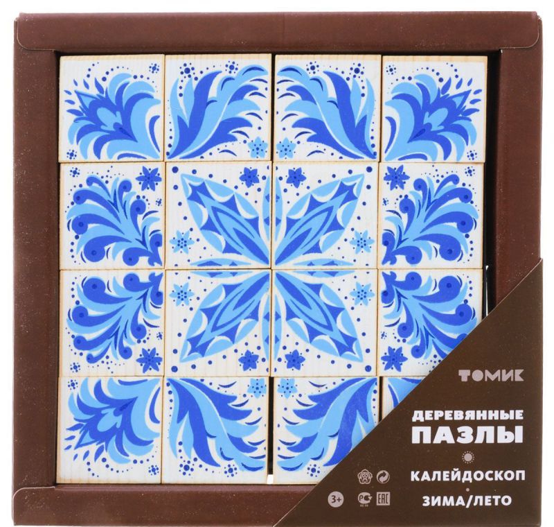 Обложка Пазлы "Зима/Лето" 16 деталей, издательство Томик | купить в книжном магазине Рослит