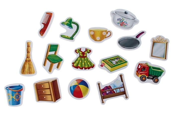 Обложка Игра на магнитах «Предметы быта», издательство Я РАСТУ ТОЙЗ | купить в книжном магазине Рослит