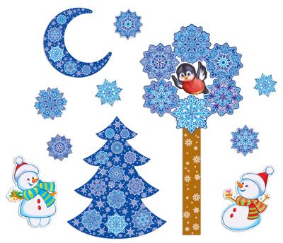 Обложка книги Комплект Новогодний для оформления интерьеров Снежная фантазия, Автор КБН-11986, издательство Сфера | купить в книжном магазине Рослит