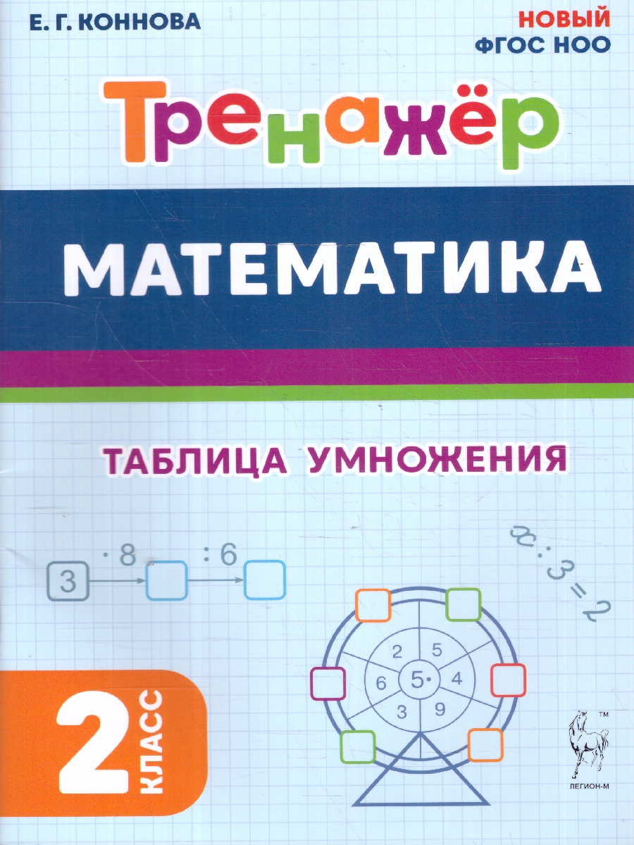Обложка книги Математика 2 класс. Тренажер. Таблица умножения. ФГОС, Автор Сенина Н. А.; Потураева Л. Н., издательство ЛЕГИОН | купить в книжном магазине Рослит