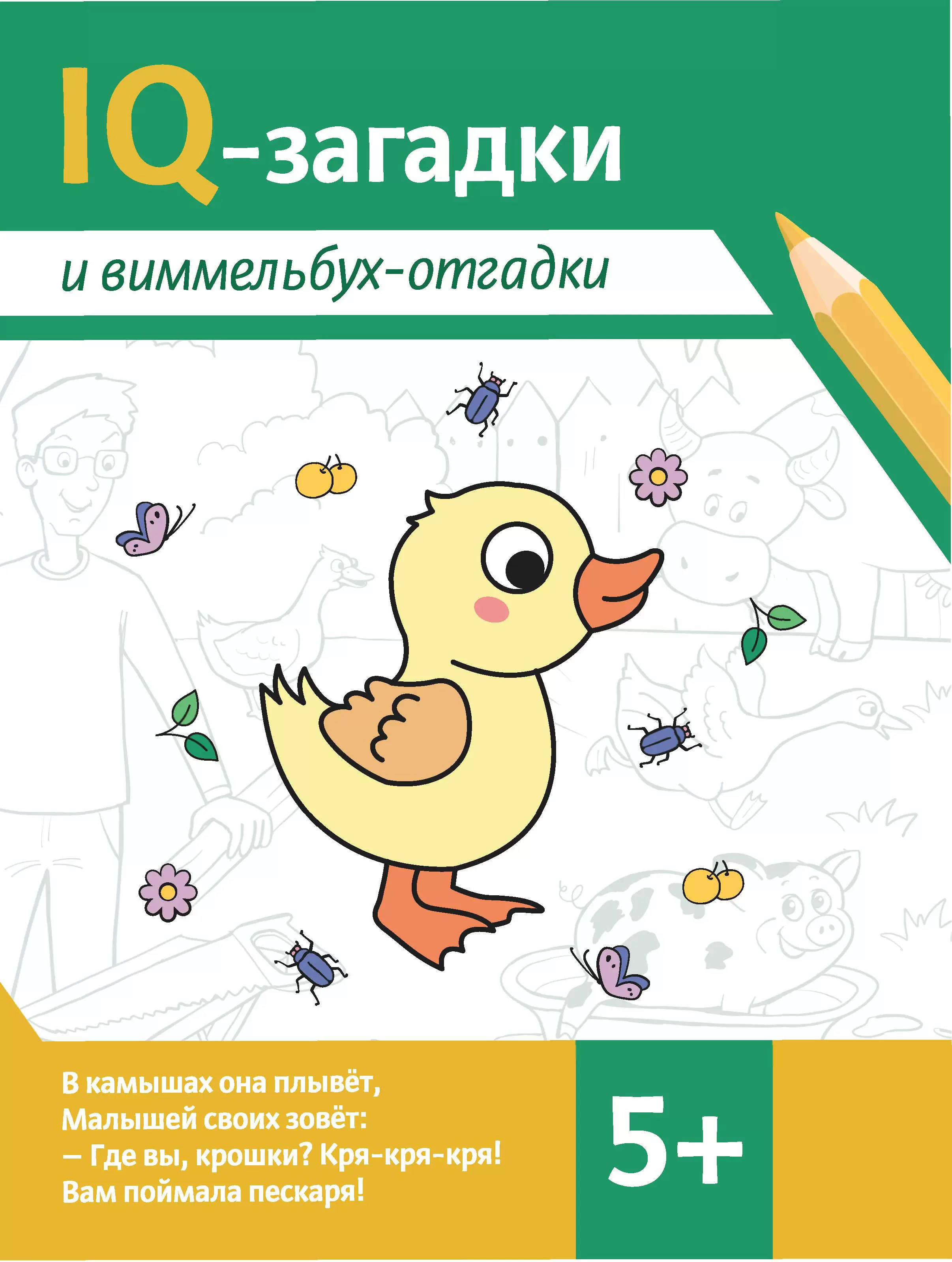 Обложка книги IQ-загадки и виммельбух-отгадки: 5+, Автор Сон С.Л., издательство Феникс ТД                                          | купить в книжном магазине Рослит
