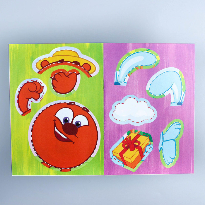 Обложка Книга с аппликациями, СМЕШАРИКИ, 20 стр., издательство Буква-Ленд                                         | купить в книжном магазине Рослит