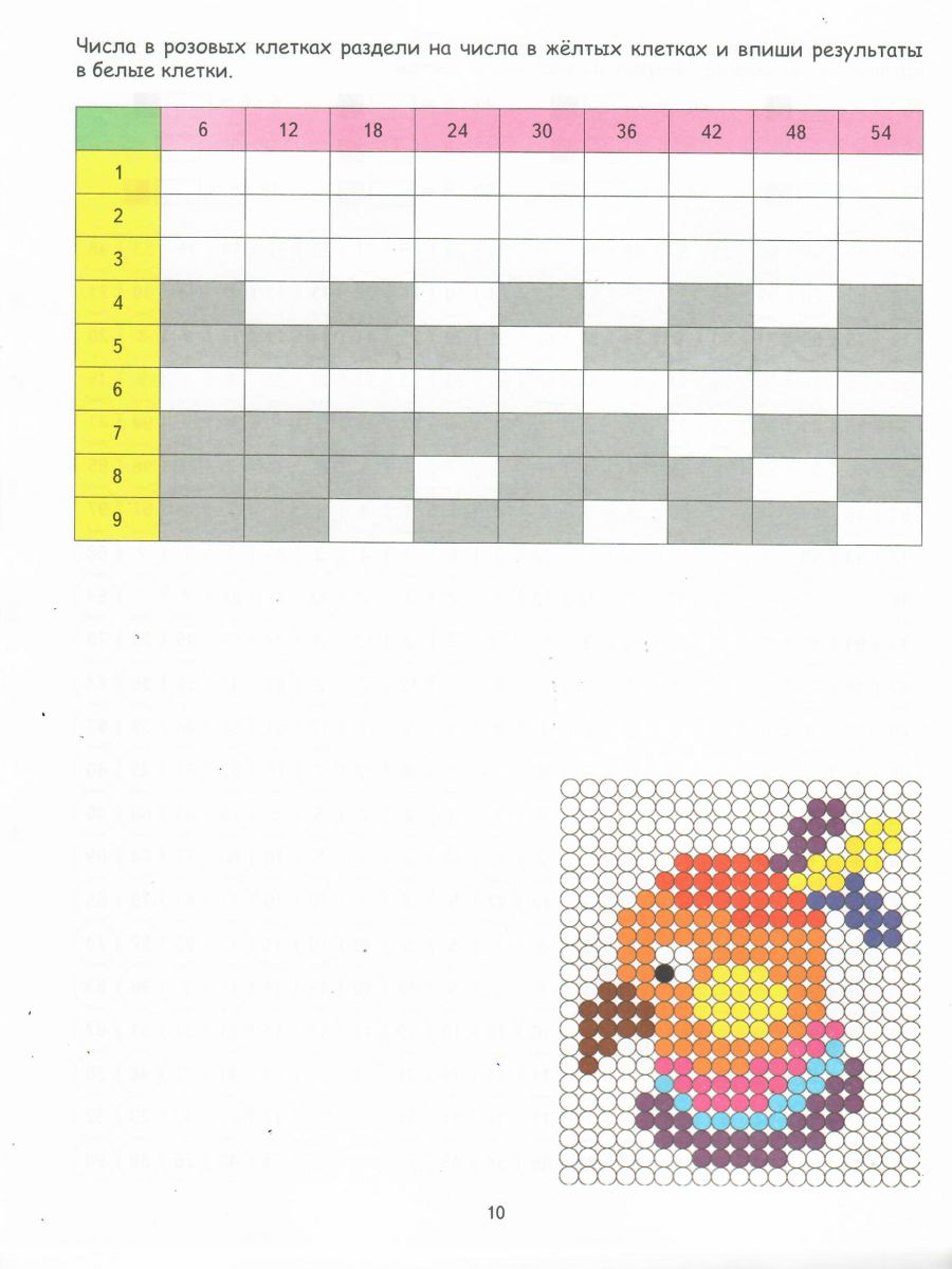 Обложка книги Математические раскраски. Учим таблицу деления, Автор Умнова М.С., издательство Планета | купить в книжном магазине Рослит