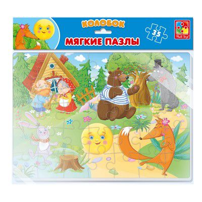 Обложка Мягкие пазлы Сказки "Колобок" А4 35 элементов (Я РАСТУ ТОЙЗ), издательство Я РАСТУ ТОЙЗ | купить в книжном магазине Рослит