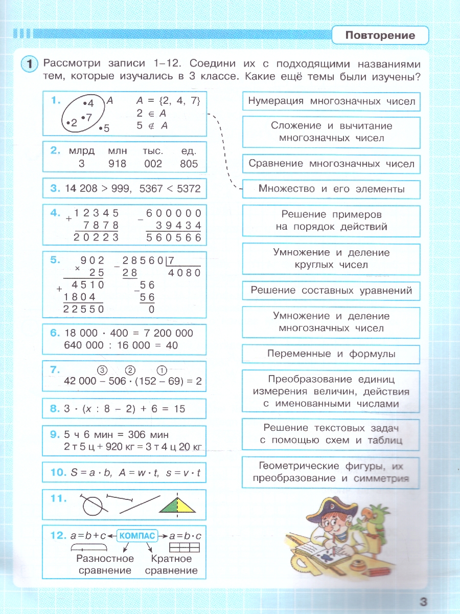 картинка Математика. 4 класс. Рабочая тетрадь.   В 3 частях. Часть 1. Углубленный уровень от магазина Рослит