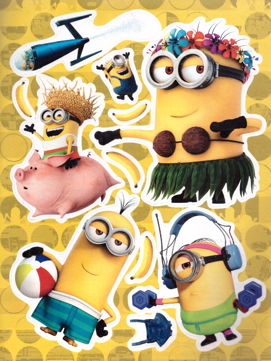 Обложка Миньоны. Многоразовые наклейки (Грю)иньоны, издательство АСТ | купить в книжном магазине Рослит