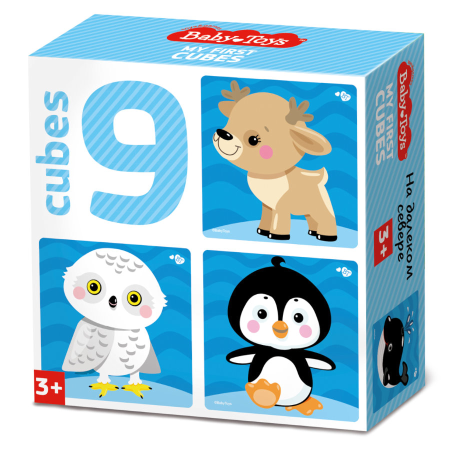 Обложка Кубики "На краю земли" (без обклейки) 9 шт BABY TOYS, издательство Десятое королевство | купить в книжном магазине Рослит