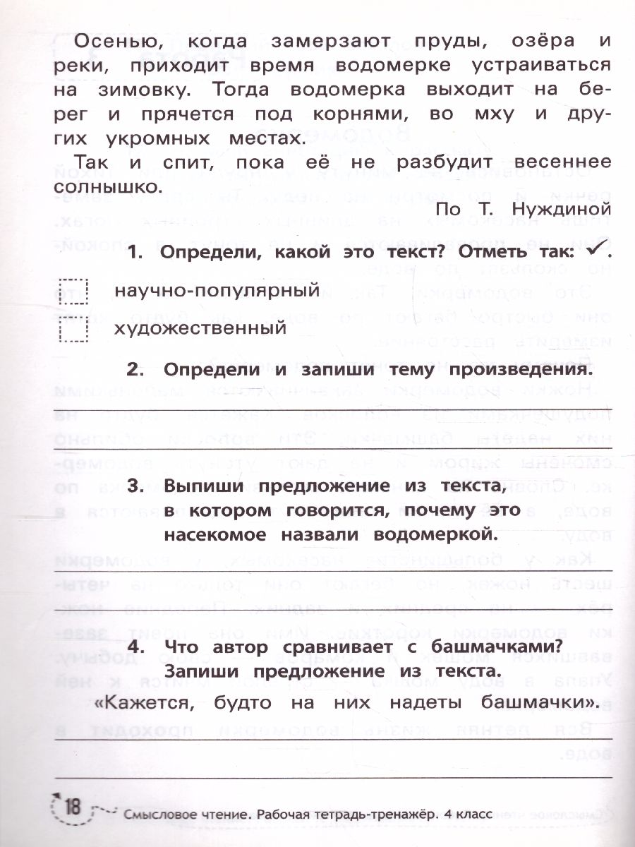 Обложка книги Смысловое чтение:рабочая тетрадь-тренажер: 4 класс, Автор Буряк М., издательство Феникс ТД                                          | купить в книжном магазине Рослит