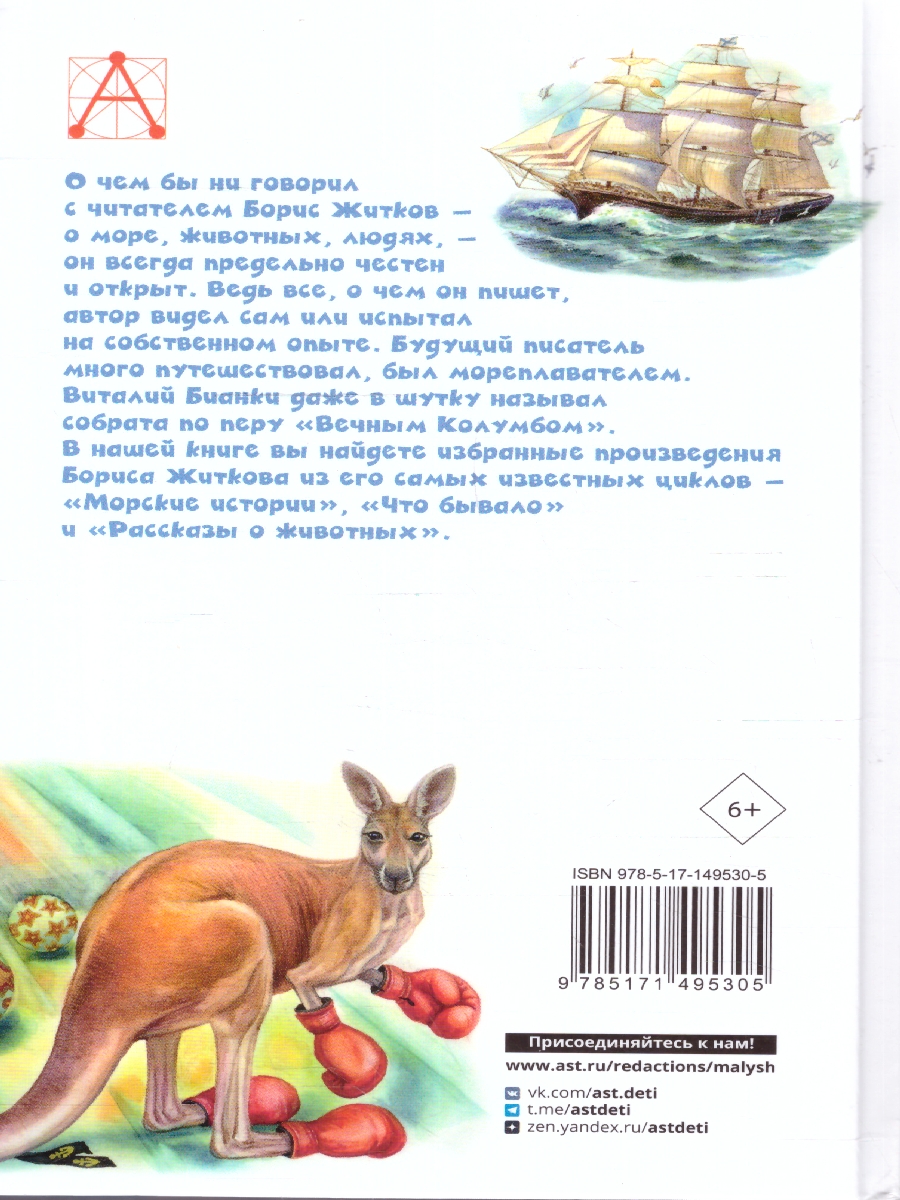 Обложка книги Рассказы для детей, Автор Житков Б.С., издательство АСТ | купить в книжном магазине Рослит