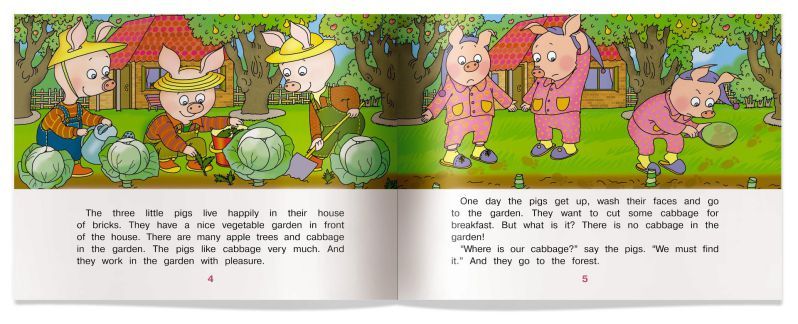 Обложка книги Читаем вместе. Три поросенка становятся детективами. The Three Little Pigs Make. На английском языке, Автор Наумова Н.А., издательство Айрис | купить в книжном магазине Рослит