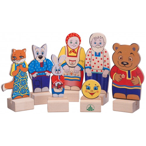 Обложка Набор Персонажи сказки. Колобок. Микрогофра (Краснокамская игрушка), издательство Краснокамская игрушка | купить в книжном магазине Рослит