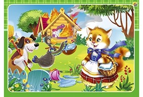 Обложка Пазл-рамка. 12 элементов. 15х21 см Кошкин дом, издательство Проф-пресс | купить в книжном магазине Рослит