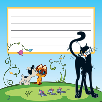 Обложка книги Наклейка на тетрадь Союзмультфильм (из мультфильма Котенок по имени Гав), Автор ШН2-12819, издательство Сфера | купить в книжном магазине Рослит