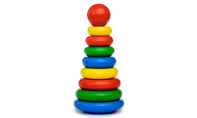 Обложка Пирамидка 9 деталей. Основные цвета., издательство Томик | купить в книжном магазине Рослит