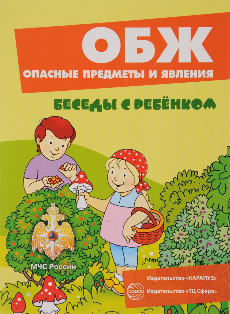 Обложка книги Беседы с ребенком. ОБЖ. Опасные предметы и явления. 12 карточек с заданиями А5, Автор Шипунова В.А., издательство Сфера | купить в книжном магазине Рослит
