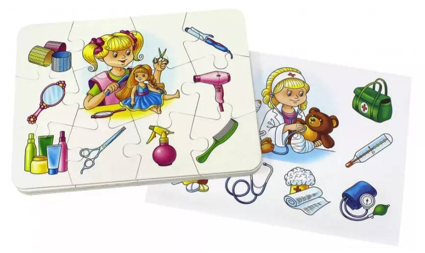 Обложка книги Лото. Собери пазл "Профессии". Две игры в одной, Автор , издательство Учитель | купить в книжном магазине Рослит