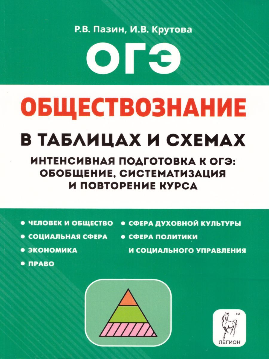 Обложка книги ОГЭ-2023. Обществознание в таблицах и схемах, Автор Пазин Р.В. Крутова И.В., издательство ЛЕГИОН | купить в книжном магазине Рослит