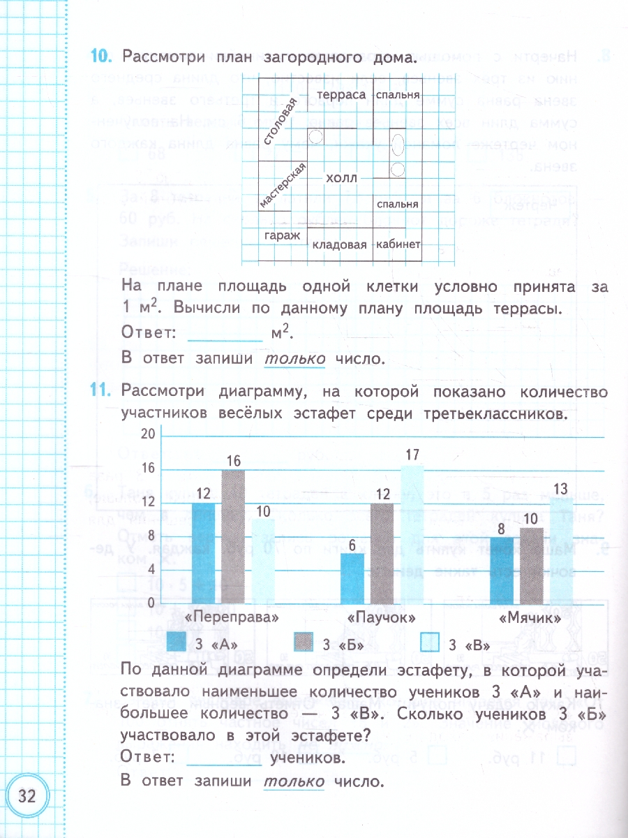Обложка книги ВСОКО Математика. 3 класс. 10 вариантов. ТЗ ФГОС, Автор Трофимова Е. В., издательство Экзамен | купить в книжном магазине Рослит