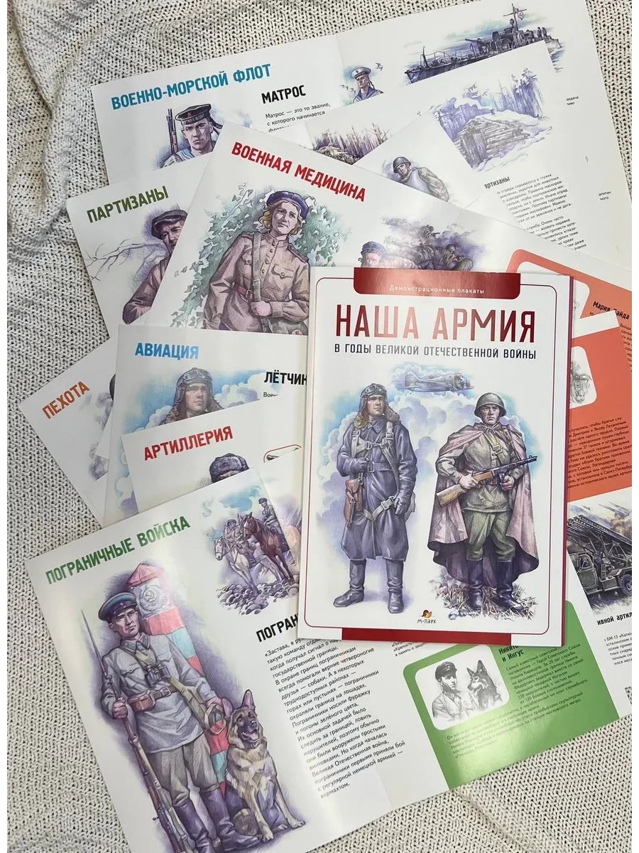 Обложка книги Демонстрационные материалы для ДС: Наша Армия в годы Великой Отечественной Плакаты (Мозаичный парк), Автор Щеголев С., издательство Мозаичный парк                                     | купить в книжном магазине Рослит