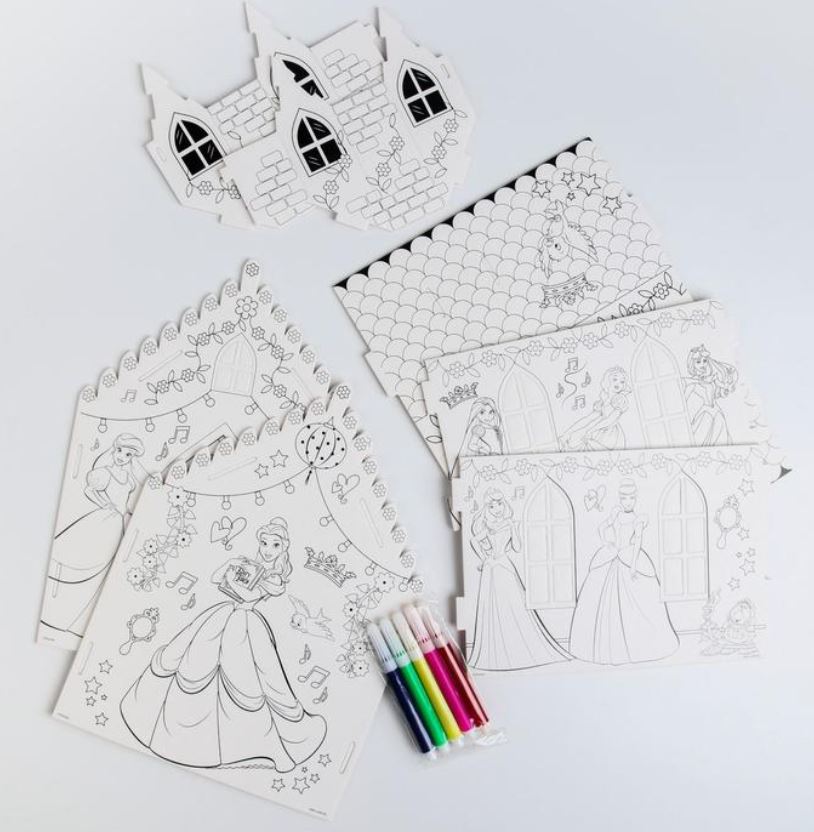 Обложка Набор для творчества Замок раскраска Принцессы, 2 в 1, издательство Буква-Ленд                                         | купить в книжном магазине Рослит