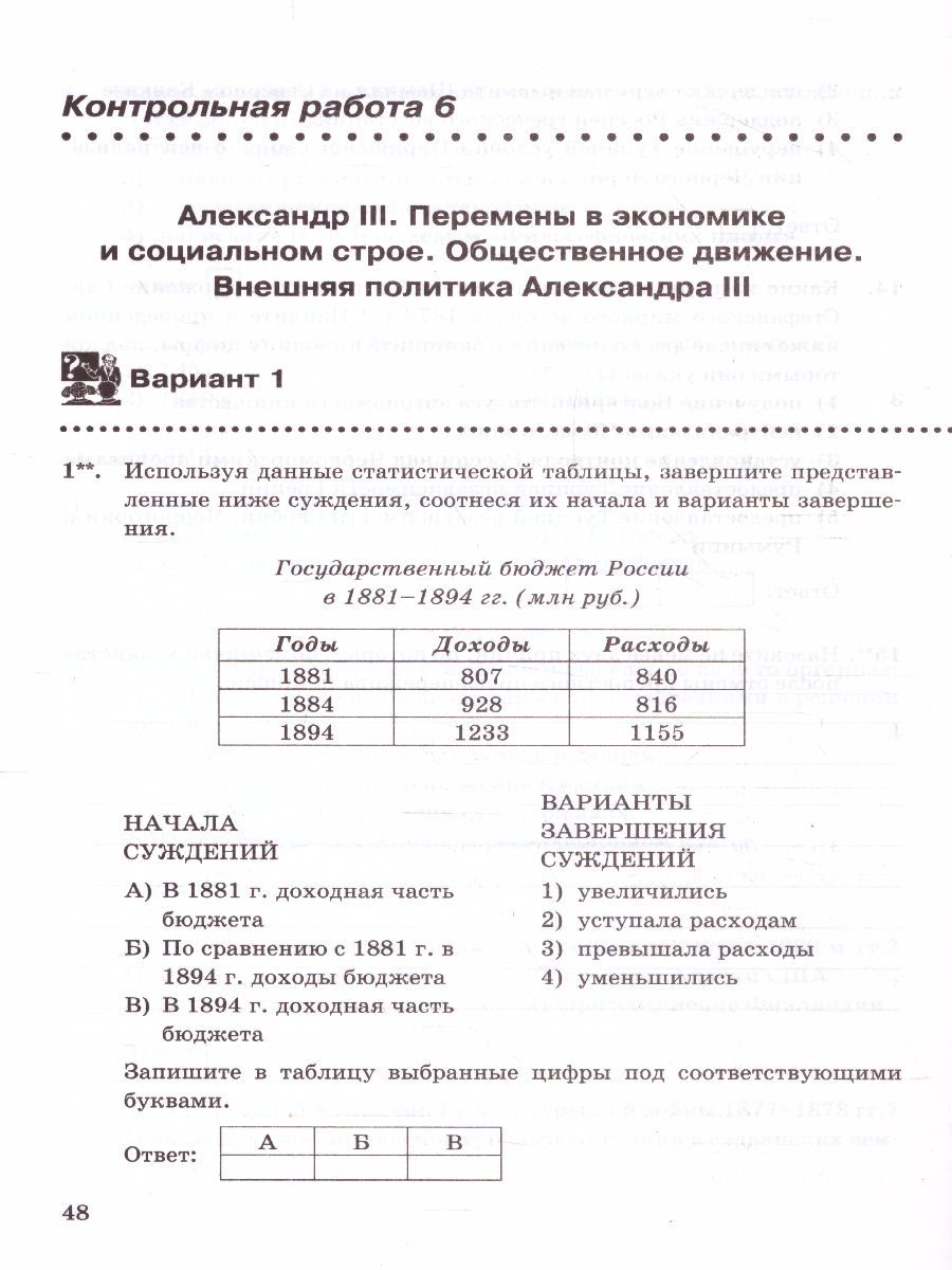 Обложка книги История России 9 класс. Контрольные работы (к новому ФПУ). ФГОС, Автор Соловьёв Я.В., издательство Экзамен | купить в книжном магазине Рослит