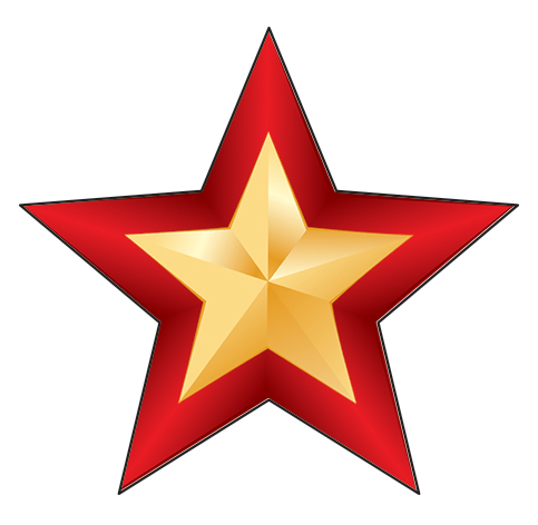 Обложка книги Вырубная фигурка Звезда патриотическая - 3 / М-13227 (с блестками в лаке) (Сфера), Автор М-13227, издательство Сфера | купить в книжном магазине Рослит