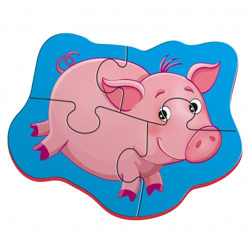 Обложка Мягкие магнитные Baby puzzle "Лошадка и поросенок" (Я РАСТУ ТОЙЗ), издательство Я РАСТУ ТОЙЗ | купить в книжном магазине Рослит
