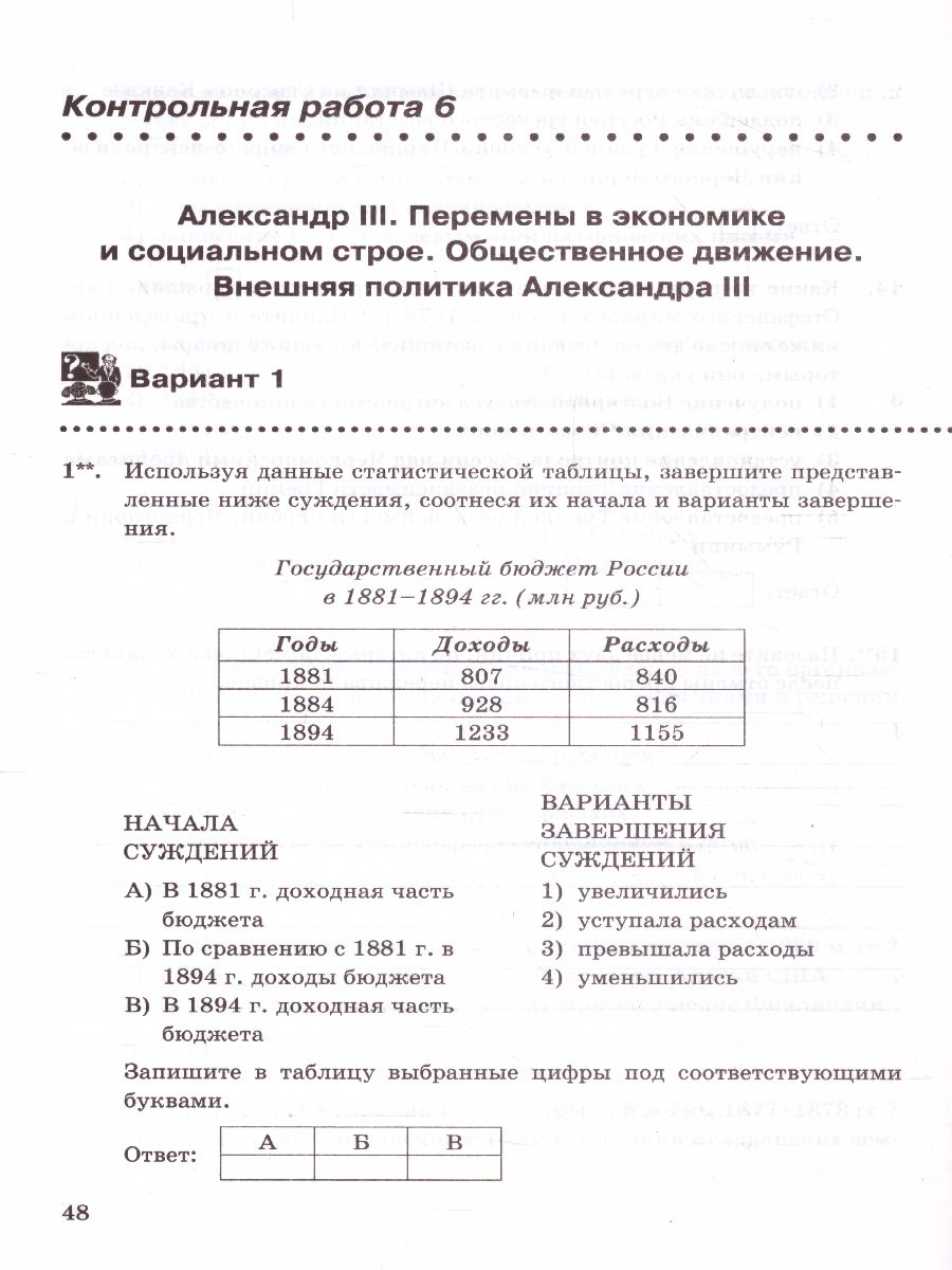 Обложка книги История России 9 класс. Контрольные работы (к новому ФПУ). ФГОС, Автор Соловьёв Я.В., издательство Экзамен | купить в книжном магазине Рослит