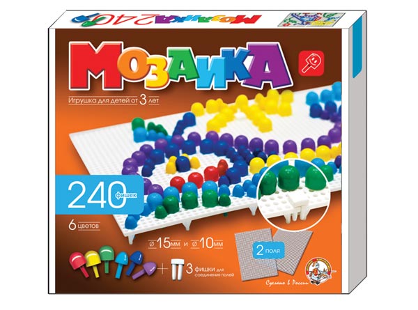 Обложка Мозаика d10, d15/6 цв/240 эл/2 поля(Десятое королевство), издательство Десятое королевство | купить в книжном магазине Рослит