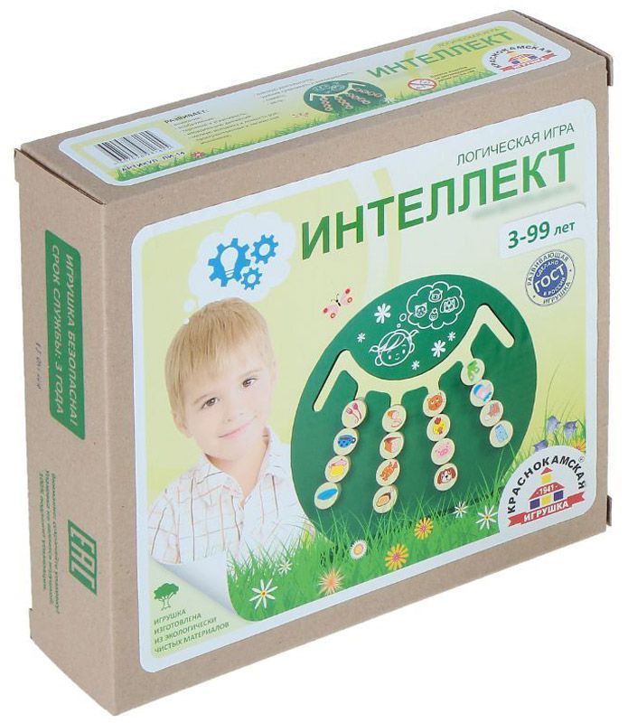 Обложка Логическая игра. Интеллект (Краснокамская игрушка), издательство Краснокамская игрушка | купить в книжном магазине Рослит