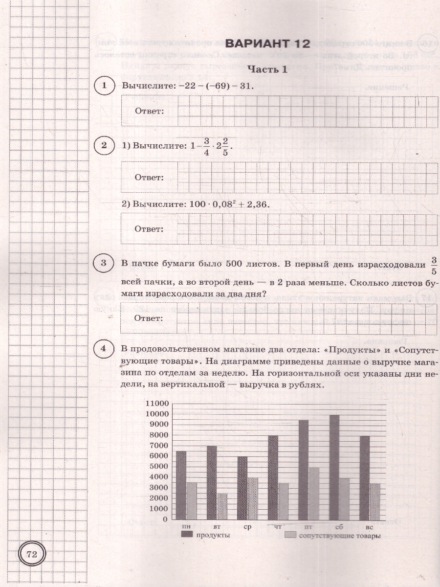 Обложка книги ВПР Математика 6 класс. Типовые задания. 25 вариантов. ФИОКО СТАТГРАД. ФГОС Новый, Автор Под ред. Ященко И. В., издательство Экзамен | купить в книжном магазине Рослит
