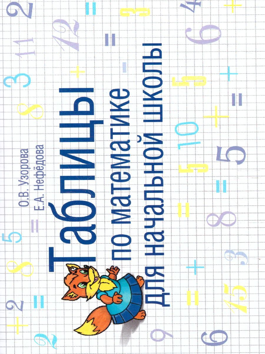Обложка книги Таблицы по математике для начальной школы, Автор Узорова О.В. Нефёдова Е.А., издательство АСТ | купить в книжном магазине Рослит