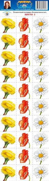 Обложка книги Раздаточный материал "Цветы-2", Автор , издательство Страна фантазий | купить в книжном магазине Рослит