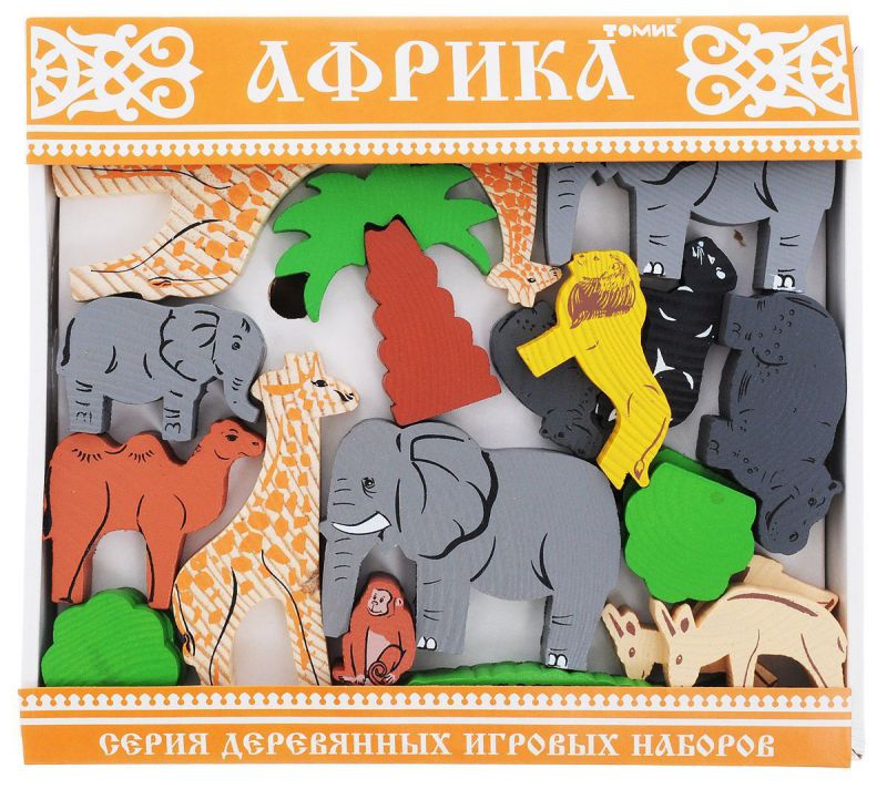 Обложка Конструктор "Африка" 35 деталей, издательство Томик | купить в книжном магазине Рослит