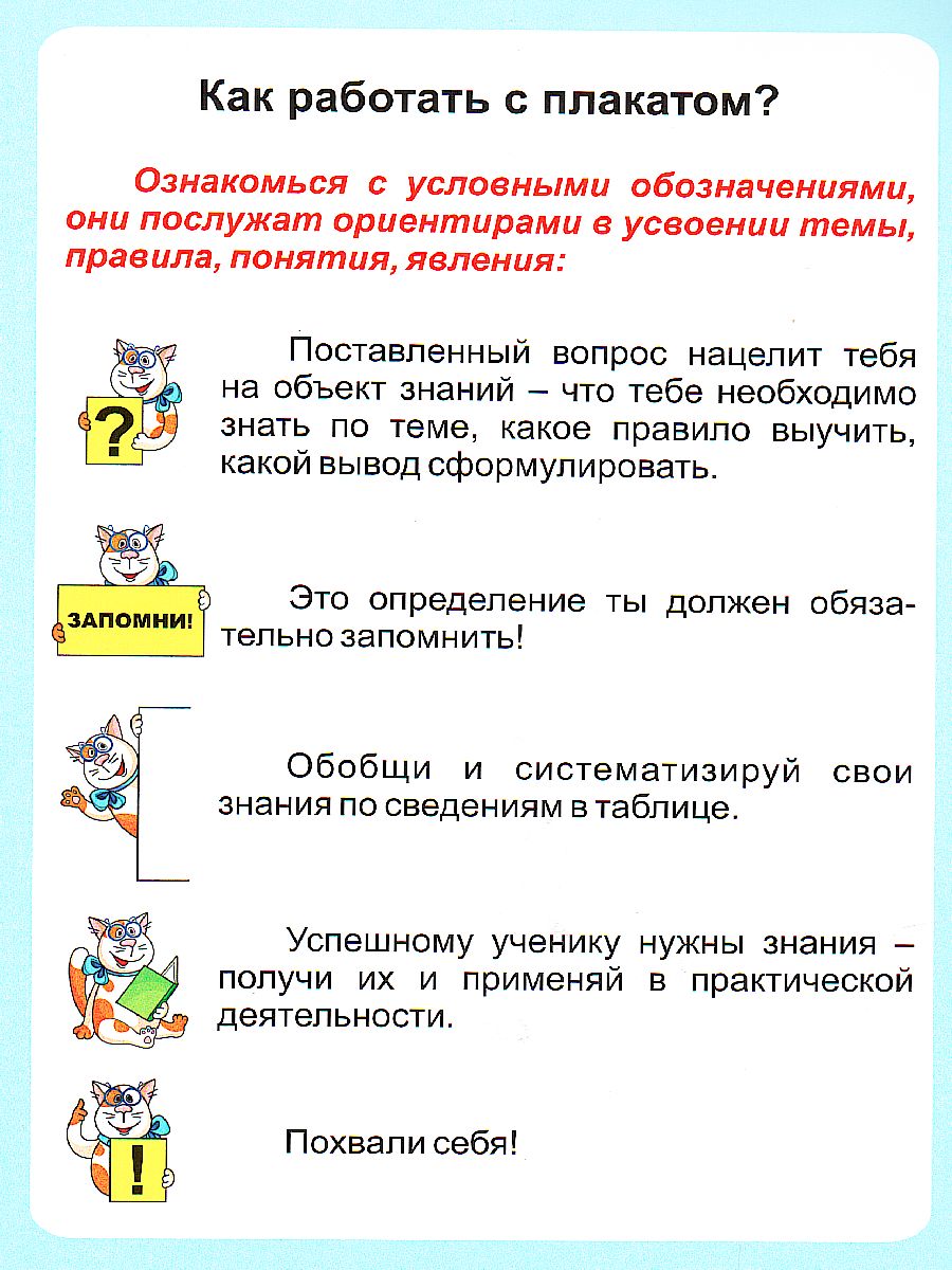Обложка книги Русский язык 1-4 класс. Часть речи. Имя прилагательное. Таблица-плакат для начальной школы, Автор НП-17, издательство Учитель | купить в книжном магазине Рослит