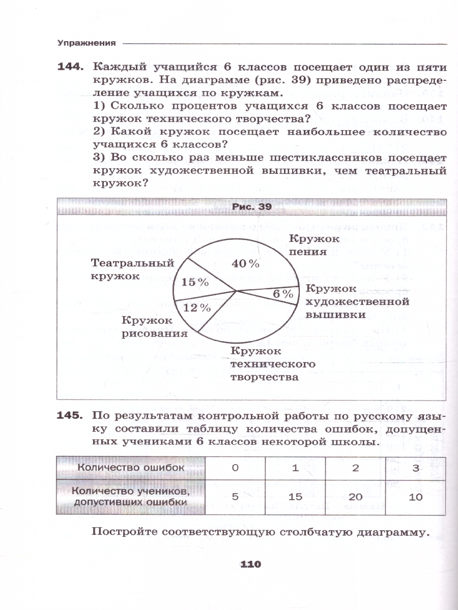 картинка Математика 6 класс. Дидактические материалы. от магазина Рослит