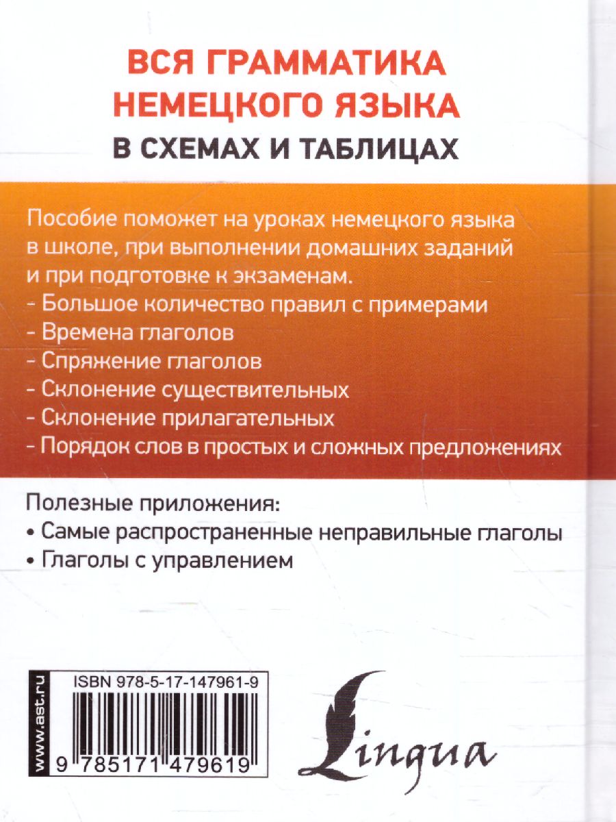 Обложка книги Вся грамматика немецкого языка в схемах и таблицах. Карманная библиотека словарей, Автор Антонов М.С., издательство АСТ | купить в книжном магазине Рослит
