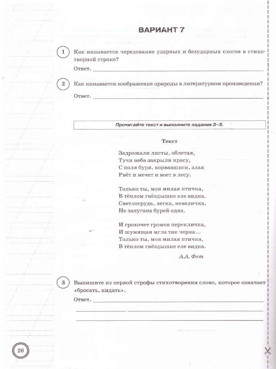 картинка ВПР Литература 5 класс 10 вариантов. ФИОКО СТАТГРАД Типовые задания. ФГОС НОВЫЙ+SC от магазина Рослит