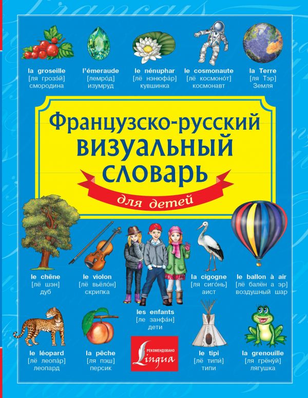Обложка Французско-русский визуальный словарь для детей / Детский визуальный словарь, издательство АСТ | купить в книжном магазине Рослит