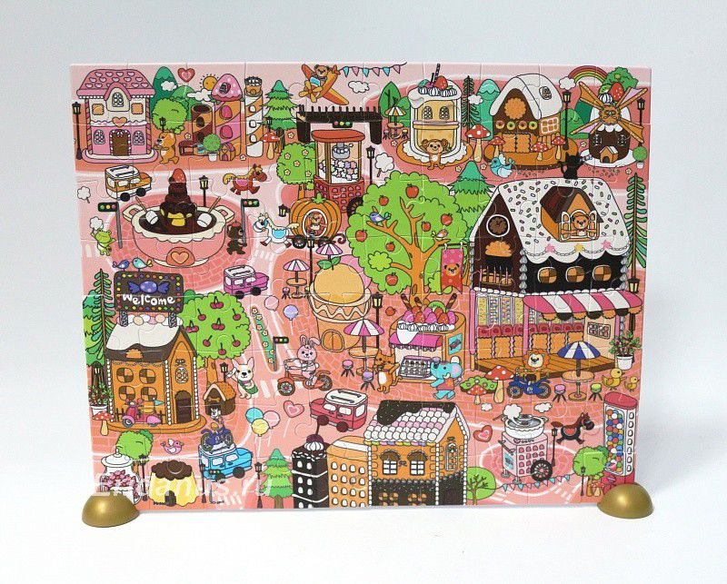 Обложка Пазл на подставке. Сладкая деревня. 80 деталей. 32х25,6 см., издательство ГЕОДОМ | купить в книжном магазине Рослит