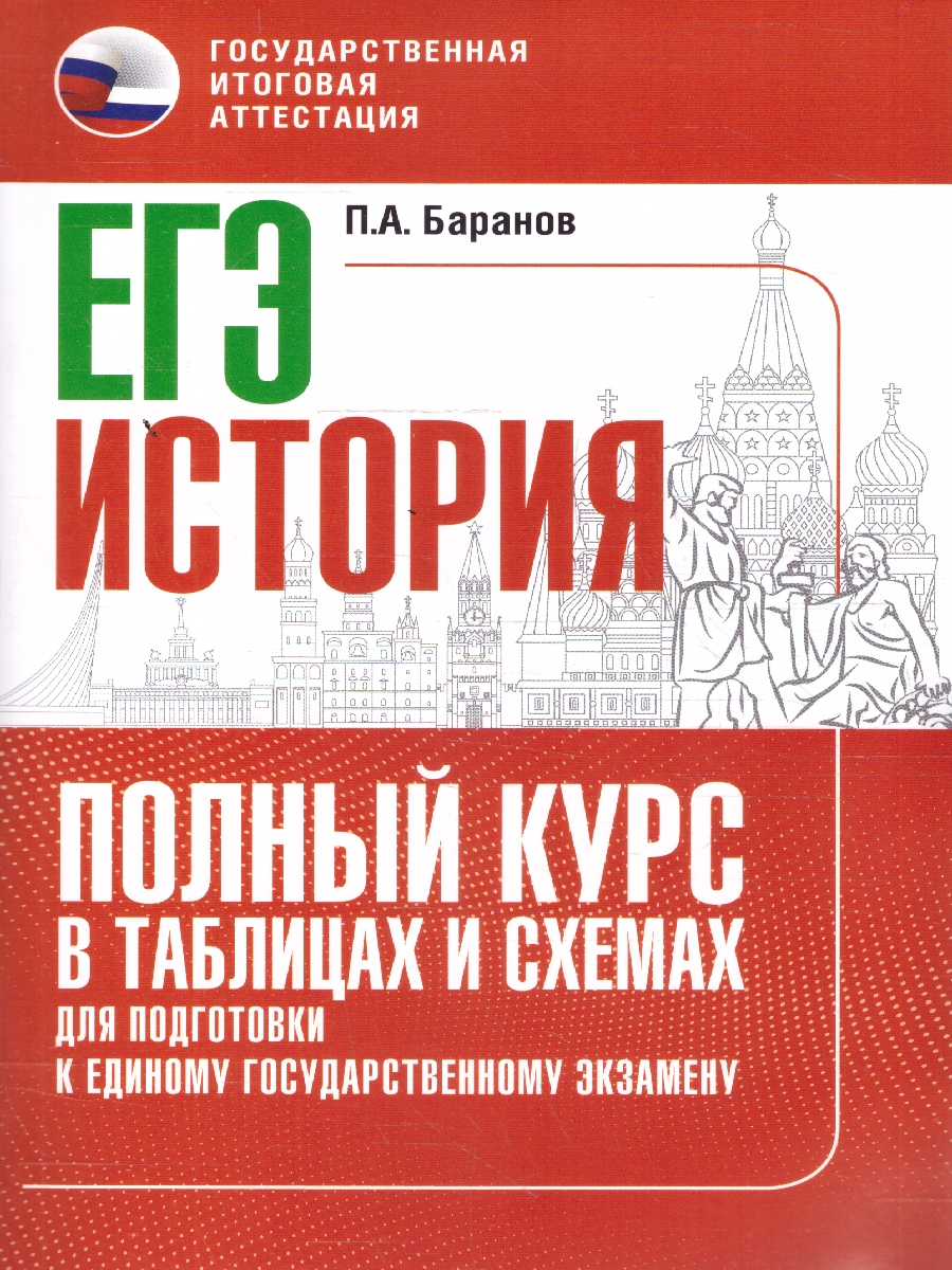Обложка книги История ЕГЭ 10-11 классы. Полный курс в таблицах и схемах, Автор Баранов П. А., издательство АСТ | купить в книжном магазине Рослит