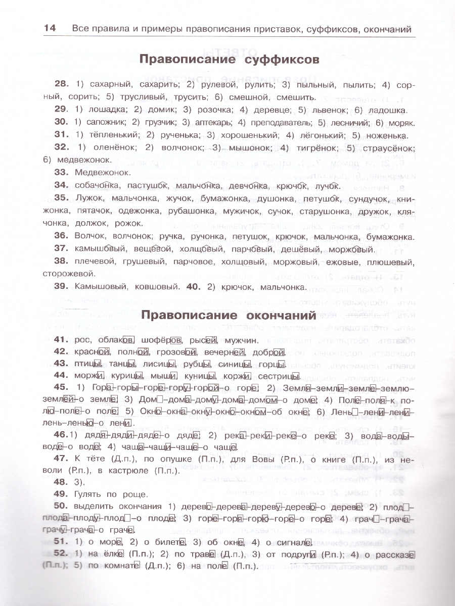 Обложка книги Русский язык 1-2 класс. Все правила и примеры правописания приставок, суффиксов, окончаний, Автор Сорокина С. П., издательство АСТ | купить в книжном магазине Рослит