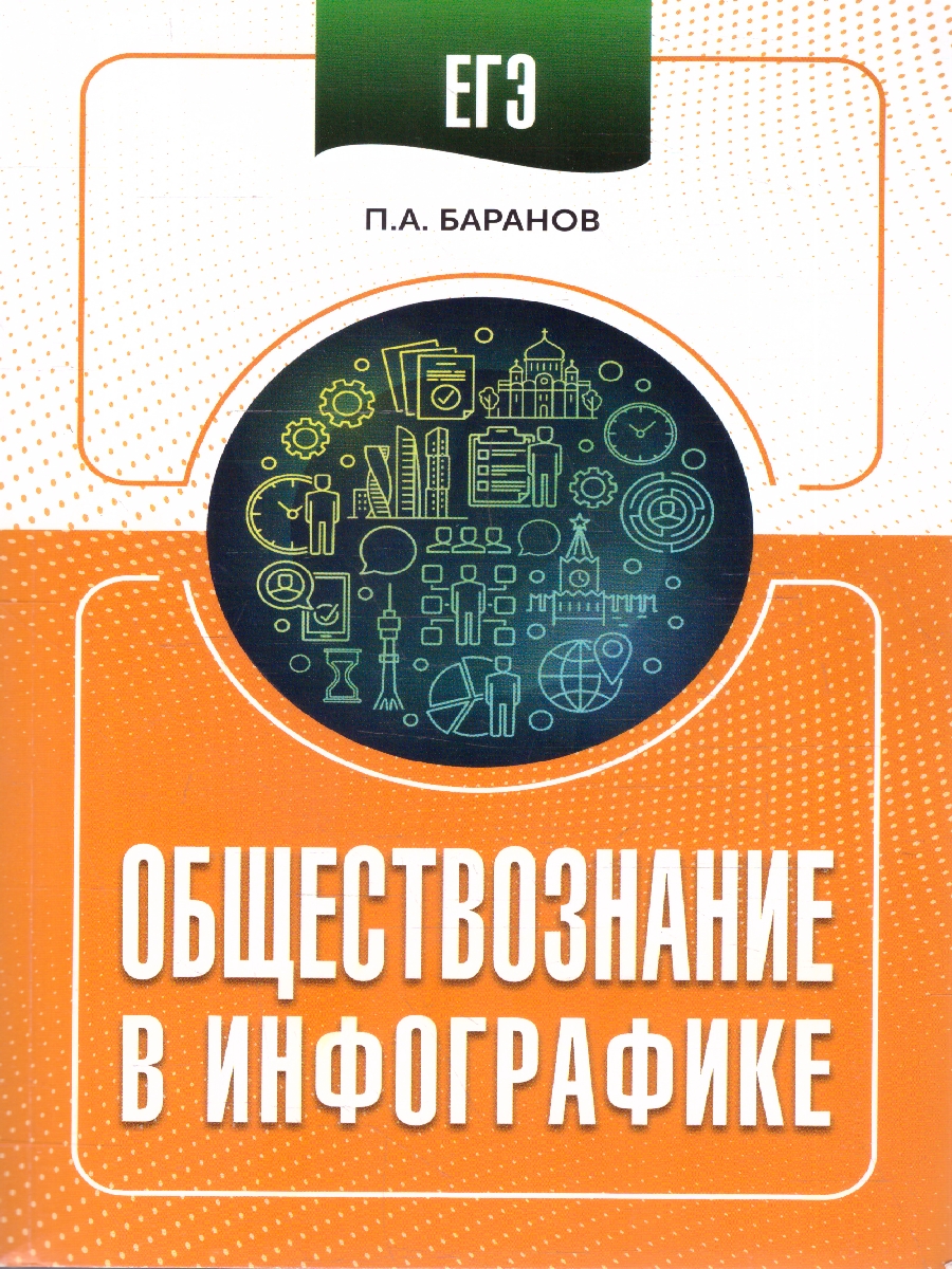 Обложка книги ЕГЭ 10-11 классы Обществознание в инфографике, Автор Баранов П. А., издательство АСТ | купить в книжном магазине Рослит