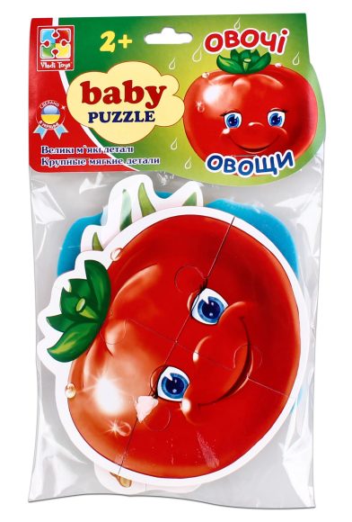 Обложка Мягкие пазлы" "Baby puzzle Овощи", издательство Я РАСТУ ТОЙЗ | купить в книжном магазине Рослит
