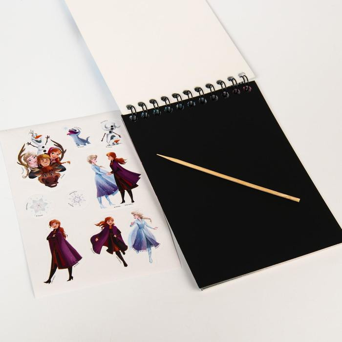 Обложка Блокнот-гравюра Анна и Эльза 10 листов, лист наклеек, штихель, издательство Буква-Ленд                                         | купить в книжном магазине Рослит