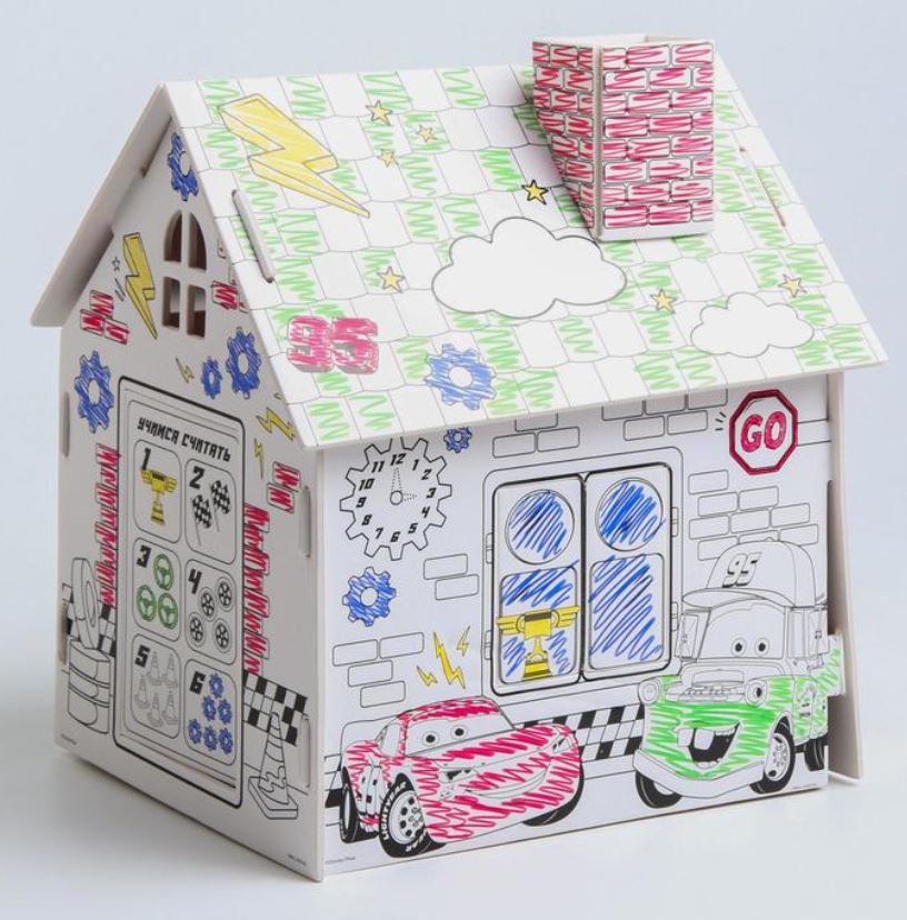 Обложка Набор для творчества Домик раскраска Тачки, 2, издательство Буква-Ленд                                         | купить в книжном магазине Рослит